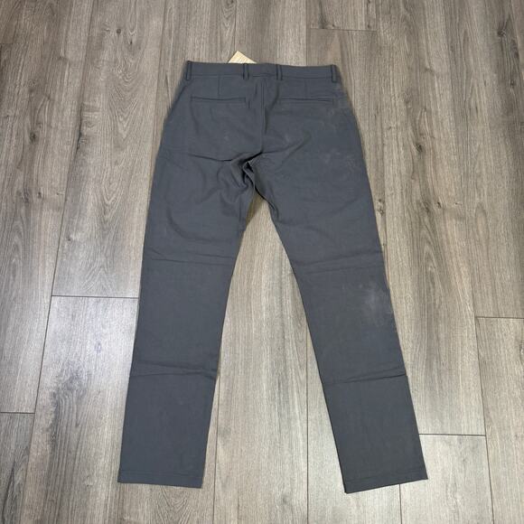 J.Crew 484 Slim Tech Pants Mens 31x32 Gray Stretch Performance Tapered Leg Chino - Picture 6 of 9